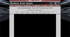Desktop Screenshot of buttersautosales.com