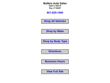 Tablet Screenshot of buttersautosales.com